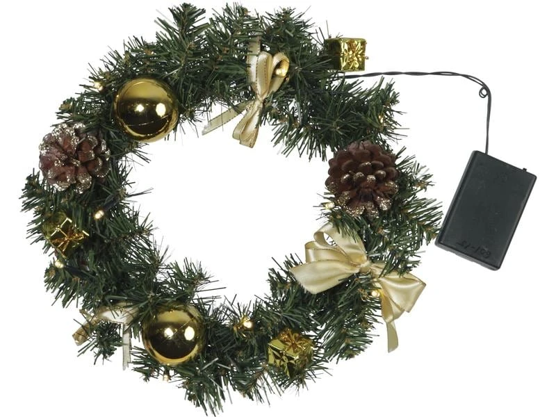 Star Trading Weihnachtskranz, Ø 30 cm, Gold 1 Star Trading Weihnachtskranz, Ø 30 cm, Gold