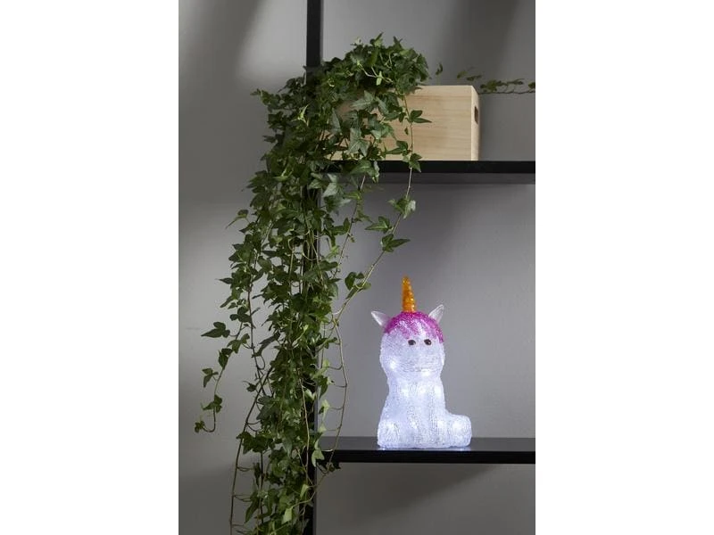 Star Trading LED-Figur Crystalo 25 cm Einhorn 2 Star Trading LED-Figur Crystalo 25 cm Einhorn – Bild 2
