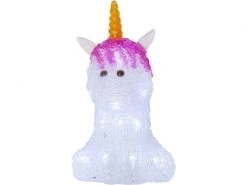 Star Trading LED-Figur Crystalo 25 cm Einhorn