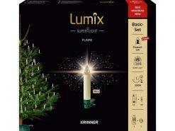Lumix LED Baumkerze SuperLight Flame, Elfenbein, 12er-Starter Set -Weihnachtsbeleuchtung Verkäufe 185538295 xxl