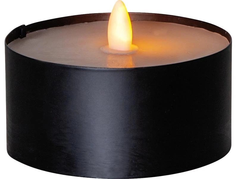 Star Trading LED Teelicht Maxi Ø 10 x 7 cm, Schwarz 1 Star Trading LED Teelicht Maxi Ø 10 x 7 cm, Schwarz