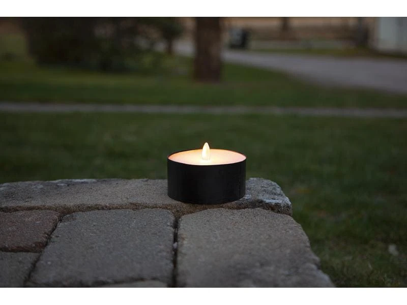 Star Trading LED Teelicht Maxi Ø 10 x 7 cm, Schwarz 2 Star Trading LED Teelicht Maxi Ø 10 x 7 cm, Schwarz – Bild 2