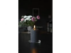 Star Trading LED-Kerze Pillar Flamme Ø 7.5 x 15 cm, Schwarz -Weihnachtsbeleuchtung Verkäufe 188027458 xxl
