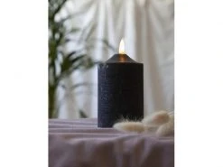 Star Trading LED-Kerze Pillar Flamme Ø 7.5 x 15 cm, Schwarz -Weihnachtsbeleuchtung Verkäufe 188027460 xxl