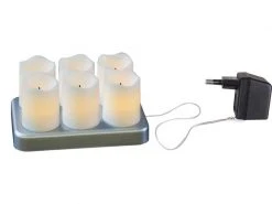 Star Trading LED-Kerzen Set Chargeme Ø 4 x 7 cm, Weiss, 6 Stk -Weihnachtsbeleuchtung Verkäufe 189401355 xxl