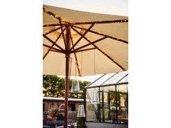 Sirius LED Lichterkette Angel Hair Parasol Solar, 96 LED, Silber