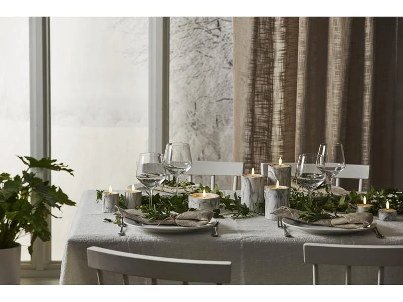 Star Trading LED-Kerze Pillar Flamme Marble Ø 10 x 7.5 cm, Grau 3 Star Trading LED-Kerze Pillar Flamme Marble Ø 10 x 7.5 cm, Grau – Bild 3