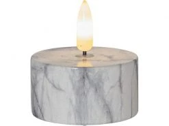 Star Trading LED Teelichter Set Flame Marble Ø 5.5 x 6 cm, Grau, 2 Stk -Weihnachtsbeleuchtung Verkäufe 193854240 xxl