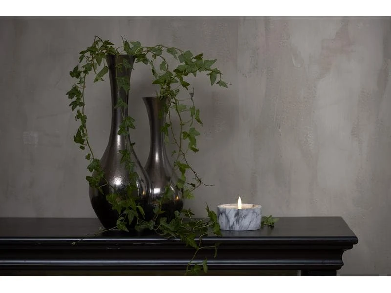 Star Trading LED-Kerze Pillar Flamme Marble Ø 10 x 7.5 cm, Grau 4 Star Trading LED-Kerze Pillar Flamme Marble Ø 10 x 7.5 cm, Grau – Bild 4