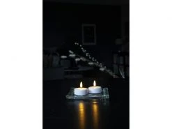 Star Trading LED Teelichter Set Flamme Ø 5.8 x 5.5 cm, Weiss, 2 Stk -Weihnachtsbeleuchtung Verkäufe 193861111 xxl