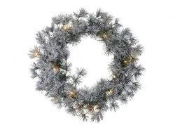 Sirius LED-Weihnachtskranz Alfi, Ø 45 cm, Grün