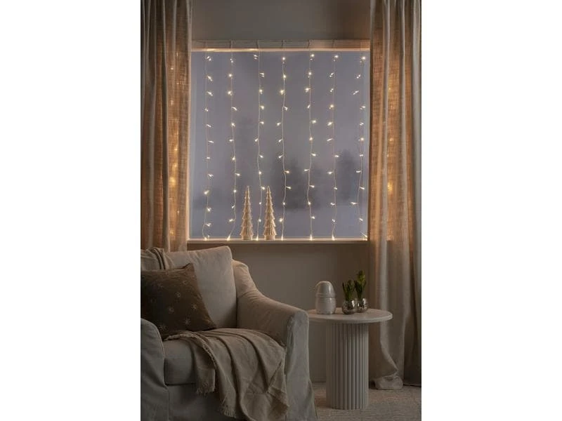 Konstsmide LED-Lichtervorhang für das Fenster 120 LED, 1.4 m, Indoor 4 Konstsmide LED-Lichtervorhang für das Fenster 120 LED, 1.4 m, Indoor – Bild 4