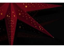 Konstsmide Papierstern mit Samt, Rot, 60 cm -Weihnachtsbeleuchtung Verkäufe 208963771 xxl