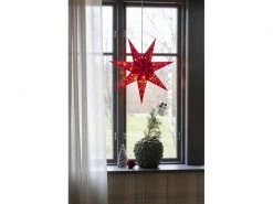 Konstsmide Papierstern mit Samt, Rot, 60 cm -Weihnachtsbeleuchtung Verkäufe 208963777 xxl