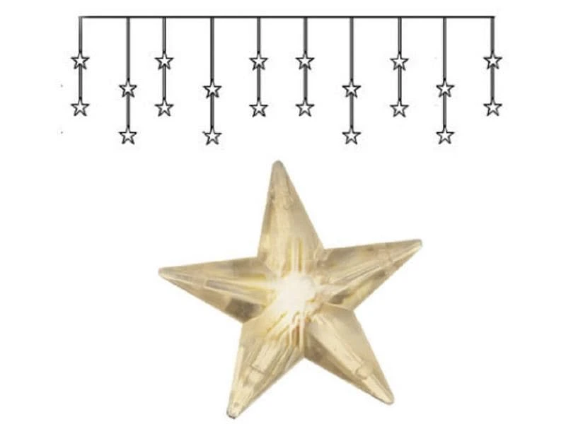 Star Trading LED-Lichtervorhang Stern 20 LED, 180 cm 1 Star Trading LED-Lichtervorhang Stern 20 LED, 180 cm