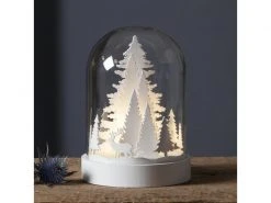 Star Trading Tischdeko Kupol Winterwald 17.5 cm, Weiss -Weihnachtsbeleuchtung Verkäufe 209069348 xxl