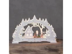 Star Trading Kerzenleuchter Ulm, 43 cm, Weiss -Weihnachtsbeleuchtung Verkäufe 209070974 xxl