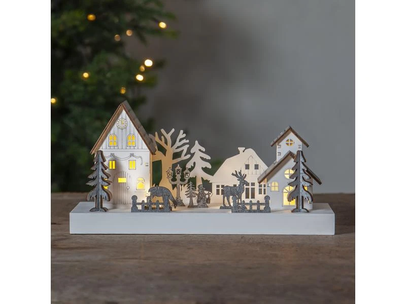 Star Trading LED-Dekolicht Fauna Landschaft 28 cm, Weiss/Grau 4 Star Trading LED-Dekolicht Fauna Landschaft 28 cm, Weiss/Grau – Bild 4