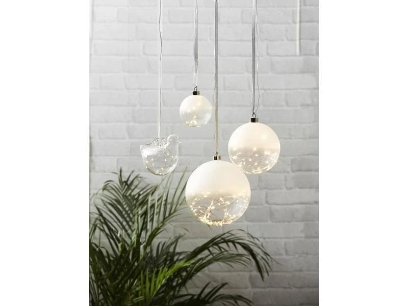 Star Trading Hänger Glitzervogel, 14 cm, Transparent 8 Star Trading Hänger Glitzervogel, 14 cm, Transparent – Bild 8