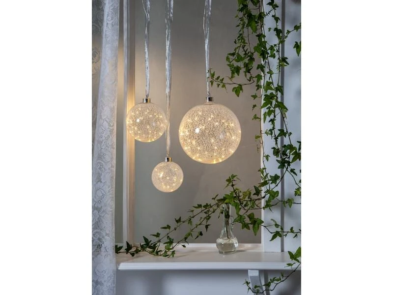 Star Trading Weihnachtskugel Glow Snow, 30 LED, 15 cm, indoor 5 Star Trading Weihnachtskugel Glow Snow, 30 LED, 15 cm, indoor – Bild 5