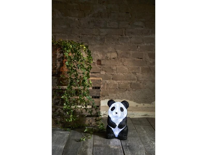 Star Trading LED-Figur Crystalo Panda 20 LED, 27 cm, outdoor 2 Star Trading LED-Figur Crystalo Panda 20 LED, 27 cm, outdoor – Bild 2