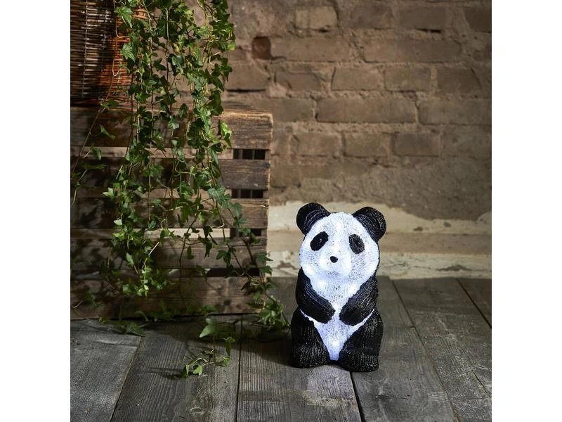 Star Trading LED-Figur Crystalo Panda 20 LED, 27 cm, outdoor 3 Star Trading LED-Figur Crystalo Panda 20 LED, 27 cm, outdoor – Bild 3
