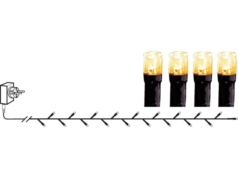 Star Trading LED-Lichterkette Golden 80 LED, 560 cm, outdoor 3 Star Trading LED-Lichterkette Golden 80 LED, 560 cm, outdoor – Bild 3