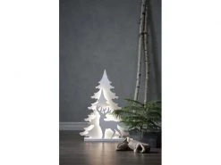 Star Trading Tischdeko Grandy 70 cm, 36 LED, Holz, Weiss -Weihnachtsbeleuchtung Verkäufe 209131265 xxl
