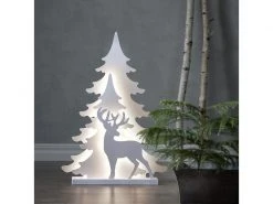 Star Trading Tischdeko Grandy 70 cm, 36 LED, Holz, Weiss -Weihnachtsbeleuchtung Verkäufe 209131268 xxl