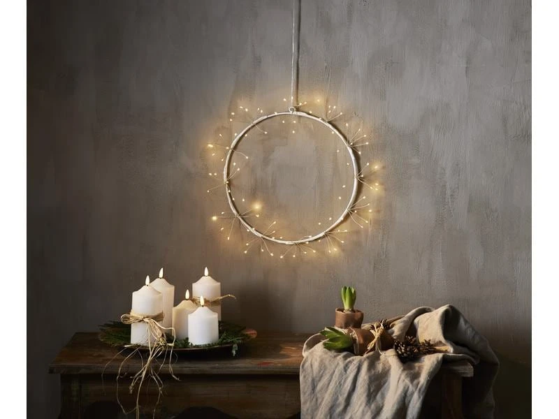 Star Trading Kranz Halo, Ø 30 cm, Weiss 5 Star Trading Kranz Halo, Ø 30 cm, Weiss – Bild 5