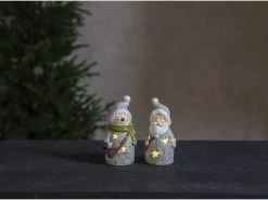 Star Trading LED-Figur Weihnachts- und Schneemann, 14 cm, Grau -Weihnachtsbeleuchtung Verkäufe 209138899 xxl