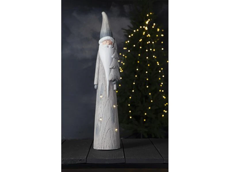 Star Trading LED-Figur Weihnachtsmann Klas, 70 cm, Grau 5 Star Trading LED-Figur Weihnachtsmann Klas, 70 cm, Grau – Bild 5