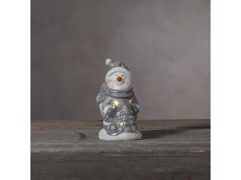 Star Trading LED-Figur Schneemann 1 LED, 15 cm, indoor 2 Star Trading LED-Figur Schneemann 1 LED, 15 cm, indoor – Bild 2