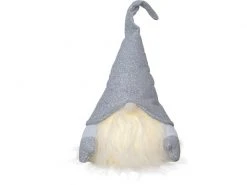 Star Trading LED-Figur Wichtel Grau, 1 LED, 28 cm, indoor