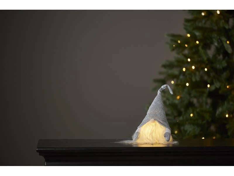 Star Trading LED-Figur Wichtel Grau, 1 LED, 28 cm, indoor 2 Star Trading LED-Figur Wichtel Grau, 1 LED, 28 cm, indoor – Bild 2