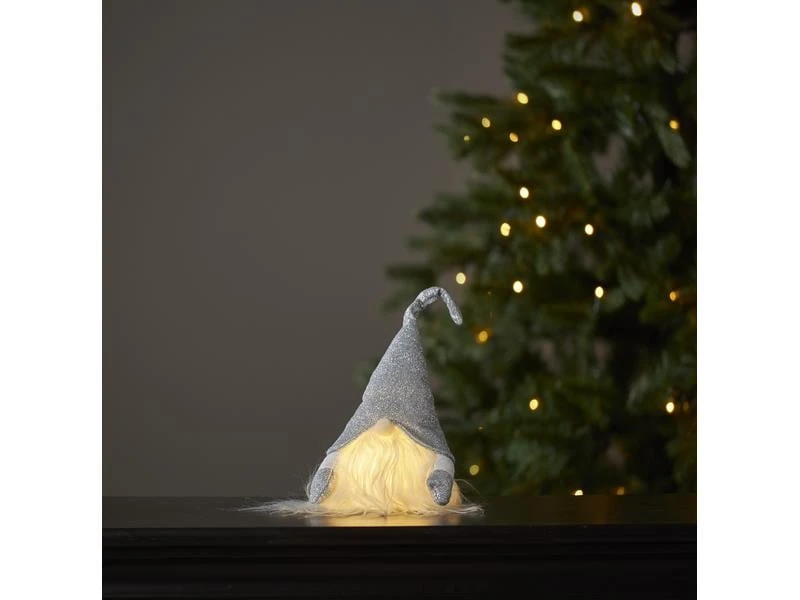 Star Trading LED-Figur Wichtel Grau, 1 LED, 28 cm, indoor 3 Star Trading LED-Figur Wichtel Grau, 1 LED, 28 cm, indoor – Bild 3