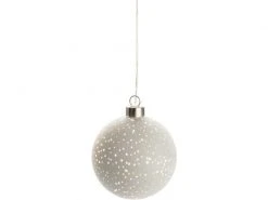 STT Hänger Glamour Ball S, Ø 10 cm, Weiss