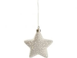 STT Hänger Glamour Star S, Ø 12 cm, Weiss