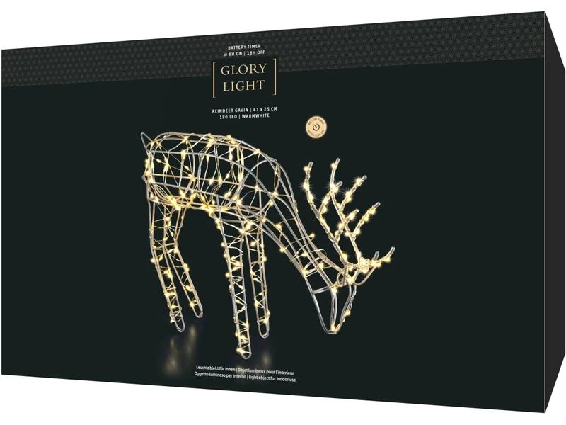 STT LED-Figur Rentier Gavin 180 LED, 41 cm 3 STT LED-Figur Rentier Gavin 180 LED, 41 cm – Bild 3