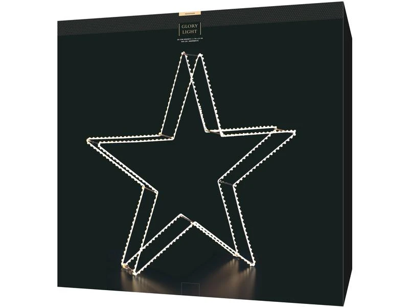 STT 3D LED Stern Argento 400 LED, Ø 78 cm 3 STT 3D LED Stern Argento 400 LED, Ø 78 cm – Bild 3