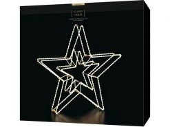 STT 3D LED Stern Doppelt Argento 420 LED, Ø 58 cm -Weihnachtsbeleuchtung Verkäufe 211053246 xxl
