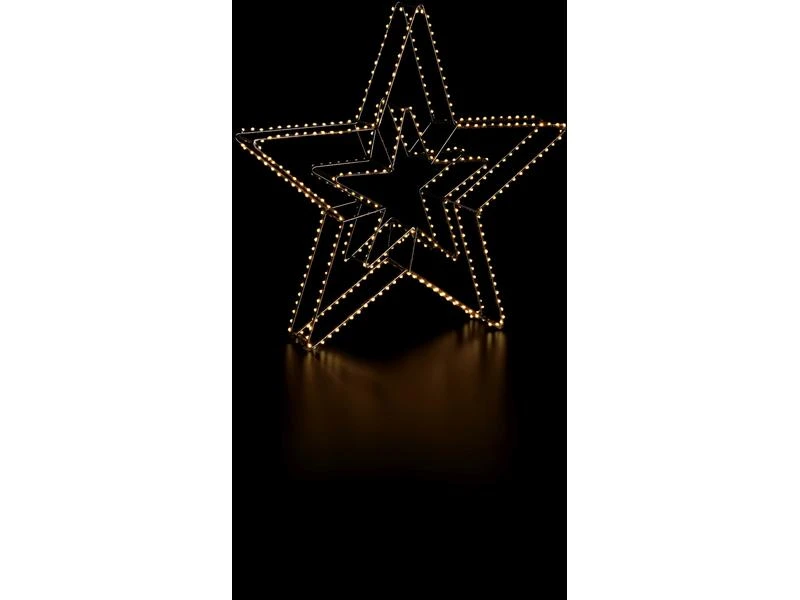 STT Dekolicht 3D Stern Doppelt Nero, Ø 58 cm 2 STT Dekolicht 3D Stern Doppelt Nero, Ø 58 cm – Bild 2