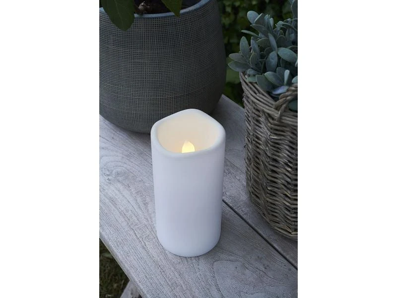 Sirius LED-Kerze Storm Outdoor, Ø 10 x 20 cm, Weiss 4 Sirius LED-Kerze Storm Outdoor, Ø 10 x 20 cm, Weiss – Bild 4