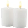 Sirius LED-Kerzen Set Sille Outdoor, 2 x Ø 5 x 6.5 cm, Weiss