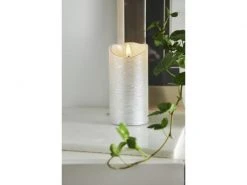 Star Trading LED-Kerze Flamme Rustic, Ø 7.5 x 15 cm, Silber -Weihnachtsbeleuchtung Verkäufe 218221606 xxl