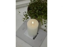 Star Trading LED-Kerze Flamme Flow, Ø 7.5 x 17.5 cm, Weiss -Weihnachtsbeleuchtung Verkäufe 218265490 xxl