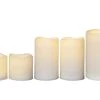 Star Trading LED-Kerzen Set Pillar Paul, Ø 7.5/10 x 7.5/12/15 cm, Beige