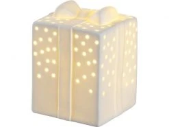 Leonardo Tischdeko Stella Porzellangeschenk, 13 cm, Weiss