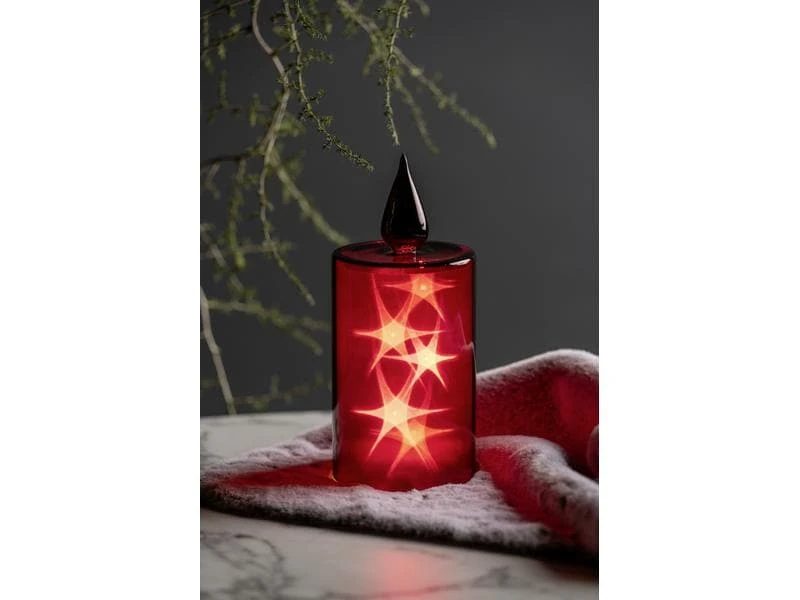 Leonardo Kerze Stella, 24 cm, Rot 2 Leonardo Kerze Stella, 24 cm, Rot – Bild 2