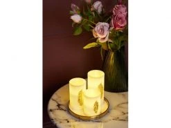 Pauleen LED-Kerzen Set Golden Feather, Ø 7.6 cm, Gold/Weiss, 3 Stk. -Weihnachtsbeleuchtung Verkäufe 220564333 xxl